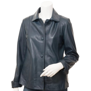 Chaquetas de Cuero Genuino Originales para Mujer, para Invierno y Otoño, Transpirables, Impermeables, Resistentes al Viento, Ecológicas, en Oferta - Product Image 1