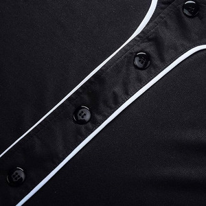 เสื้อเจอร์ซีย์เบสบอลติดกระดุมเสื้อเจอร์ซีย์เบสบอลสีล้วนจากผู้ผลิตปากีสถาน - Product Image 4