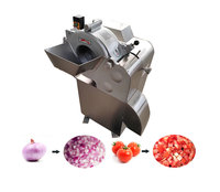 Nieuwe elektrische groente- en aardappel snijmachine met motor voor fruit- en groenteverwerking, commercieel gebruik