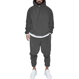 New Men's Winter Solid Sportswear 2-Piece Set Sports <b>Suit</b> <b>Jacket</b>+Pant Sweatsuit Tracksuit Asia Sizes 6XL-8XL - Product Image 6