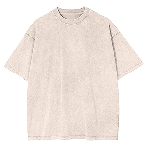 Camiseta vintage de lavado ácido de gran tamaño para hombre 100% algodón 250gsm Custom Dyed Puff Technics Low MOQ - Product Image 3