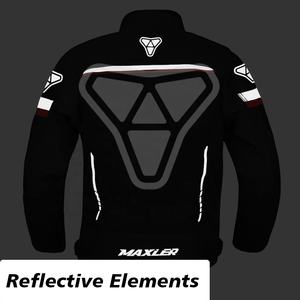 Veste courte en textile respirant pour homme, homologuée CE, légère, coupe-vent, imperméable, protection, grande taille, pour moto - Product Image 5