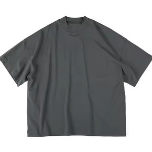 2025 nouveauté hommes de haute qualité 100% coton plaine T-Shirt surdimensionné avec Logo personnalisable t-shirts vierges pour adultes - Product Image 3