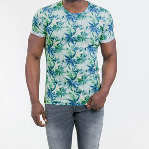 T-shirt pour homme à manches courtes et col rond, impression par sublimation de la plus haute qualité, respirant, séchage rapide, polyester/coton, vêtements de sport - Product Image 1