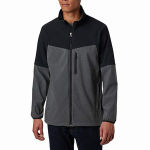 Nouvelle arrivée Veste softshell décontractée pour homme 100% coton Hiver à capuche Coupe-vent Pull à capuche Impression en relief Veste pour homme - Product Image 1