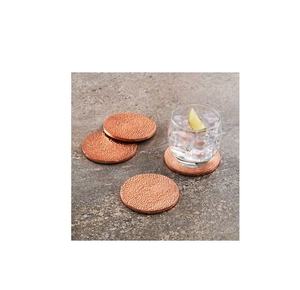 Handcrafted Copper <b>coaster</b> Beverages <b>Wine</b> Round <b>Coasters</b> with Copper Metal for Decoration & Accessories Mats & Pads - Product Image 4