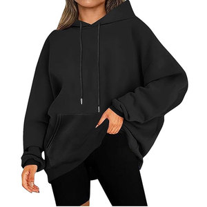 Sudaderas Extra Grandes para Mujer, de Felpa, Talla Grande, con Bolsillo, Casuales, con Cordón, para Hacer Ejercicio, Suéteres, Tops - Product Image 3