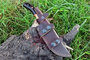 Handmade Damascus Steel Knife Hunting Fixed Blade Knife for <b>Camping</b> Wood Handle Knives - Product Image 3