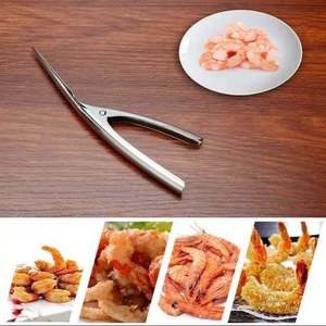 Outil à éplucher les crevettes en acier inoxydable avec une pointe lisse pour un retrait facile des coquilles - Product Image 6