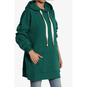 Sudaderas con capucha de entrenamiento para correr de invierno de alta calidad para mujer, sudaderas con logotipo personalizado de talla grande, sudaderas lisas al por mayor - Product Image 4
