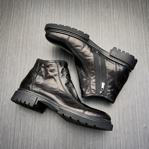 Chaussures de bureau en cuir véritable pour hommes avec semelle extérieure résistante à l'usure et semelle intérieure respirante, chaussures formelles - Product Image 3