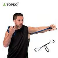 TOPKO-Bandas de resistencia en 8 formas para gimnasio, banda de alta calidad para entrenamiento de fuerza en el hogar, expansor de pecho