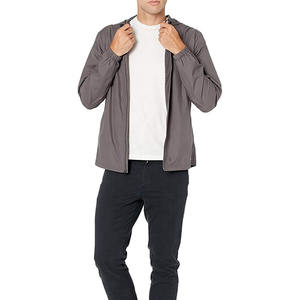 Chaqueta de lluvia de diseño sólido Chaqueta cortavientos Chaquetas de primavera rompevientos deportivas de alta calidad para hombres - Product Image 1