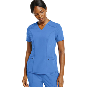 Conjunto de exfoliación atlética moderna Top exfoliante con cuello en V para yoga Jogger Spa Uniforme Mujeres Hospital Transpirable y cómodo ajuste Delgado - Product Image 2