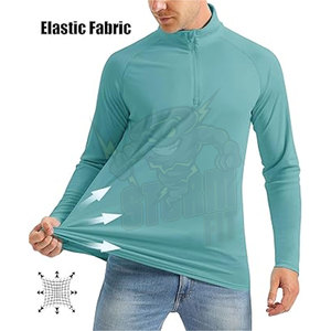 Polyester Protection solaire hommes sécurité Jogging porter Construction chemises de sécurité à manches longues Upf 50 + Protection solaire évacuation de l'humidité - Product Image 2