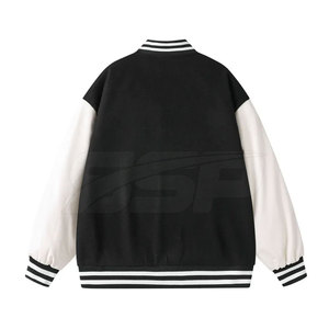 Vêtements décontractés Veste d'hiver Letterman Qualité supérieure Col montant Logo avant Respirant Respectueux de l'environnement Vente en gros - Product Image 2