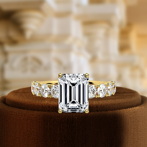 Anillo de Compromiso con Diamante Cultivado en Laboratorio de 1 Quilate, Oro Sólido de 14k, Anillo de Aniversario Único, Certificado IGI, Anillo de Boda, Anillo Nupcial - Product Image 1