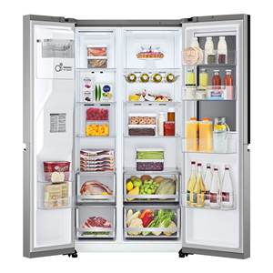 Refrigerador Side-by-Side Premium Clase E 913x73.5x179cm INSTAVIEW GSXV80PZLE No Frost con Congelador, Puerta a Puerta, Inox Premium - Product Image 3