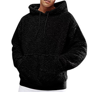 OEM Custom Heavy Weight <b>Sherpa</b> Fleece Pullover <b>Hoodie</b> Professional Grade Blank Dyed in Plain Wholesale Price for Winter - Product Image 1