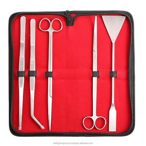 Kit d'outils pour plantes d'aquarium 5 pièces 12 pouces en acier inoxydable Kit de nettoyage d'aquarium - Product Image 1