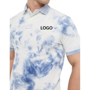 Haute Qualité Tie Dye Promotionnel Col Rond Polo T Shirt Sublimation Tie Dye Polo Chemises - Product Image 3