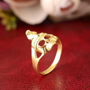 Creative Design Gothic Snake Skull <b>Ring</b> Gothic Brass <b>Ring</b> for Men 18K Gold Plated Punk Cobra Band for Wholesale OEM ODM - Product Image 5
