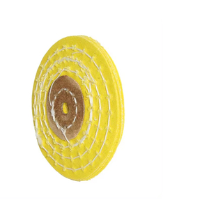 Ruedas pulidoras de algodón con borde de maquinilla de afeitar amarillo al mejor precio Producto abrasivo de calidad superior - Product Image 3