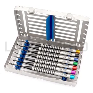 LIKAMED Proximators Kit Dental PDL Proximator Kits Empaquetado en un Cassette de acero inoxidable 7 PCS Calidad alemana