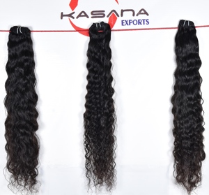 Vente en gros paquet de cheveux raides de couleur naturelle indienne 100% cuticule alignée traitée aucune machine double trame Extensions de cheveux humains - Product Image 2