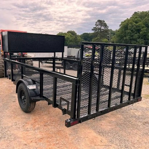 Remolque Utilitario de Eje Único 7x12 con Puerta de Rampa, Estructura de Acero Resistente para Transportar Equipos y Materiales - Product Image 4