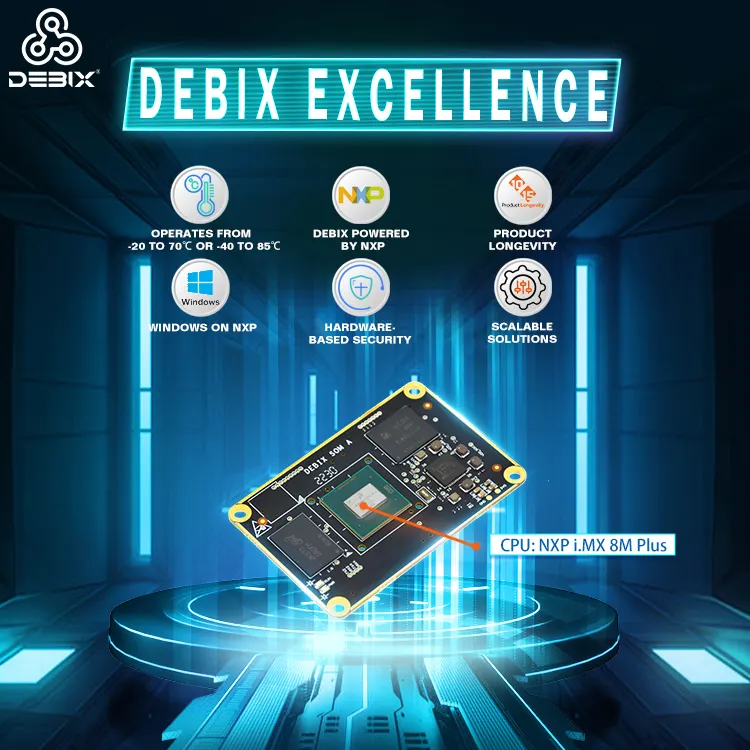 DEBIX iMX 8M Plus Serie cpu und Motherboard-Set Combo integriertes Mini-Computer-Hauptboard mit Pci-Slot