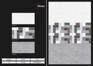 Azulejos cerámicos para pared de 300x600 mm con acabado interior brillante, mate, con efecto de azúcar tallado, para baño y cocina, diseño de pared interior de lujo. - Product Image 5