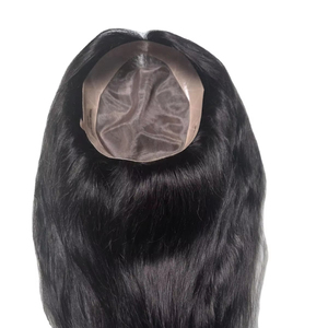 วิกผมโมโนสำหรับผู้หญิงผมคนอินเดียมีหลายสไตล์ (คลื่นน้ำคลื่นธรรมชาติเป็นต้น) 100น้ำหนักเบา-150กรัม - Product Image 1