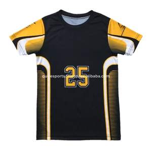 Camiseta de fútbol americano de compresión hecha en 220 GSM tela elástica transpirable entrenamiento Top de entrenamiento para hombres - Product Image 5