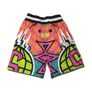 Shorts de football et de basketball unisexes à séchage rapide avec cordon de serrage, impression sublimée personnalisée de haute qualité avec nom et logo d'équipe personnalisés - Product Image 4