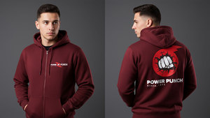 Sudadera con Capucha y Cremallera, Cálida para Invierno, Informal, Diseño con Cremallera, Tejido Jersey Transpirable, Ecológico e Impermeable, Unisex - Product Image 4