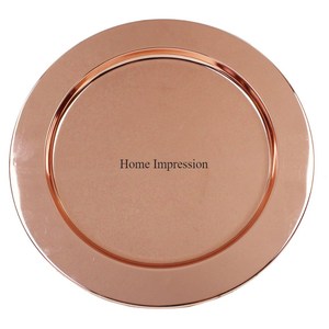 Assiettes de présentation de couleur noire finition de forme ronde aspect attrayant pour mariages et fêtes décoration de table - Product Image 5