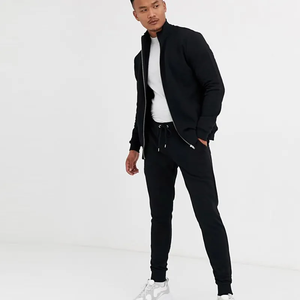 Nueva llegada gimnasio al aire libre hombres pulóver en blanco Jogger Sport Wear Fitness chándales y chándales - Product Image 4