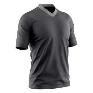 เสื้อยืดคอวีสำหรับผู้ชายผ้าคอตตอนพิมพ์ลายดิจิทัล100% โลโก้ตามสั่ง OEM ข้อเสนอพิเศษระบายอากาศได้อย่างรวดเร็ว - Product Image 4