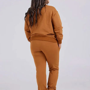 Venta al por mayor OEM personalizado de las mujeres en relieve chándales ligeros cálidos en relieve chándales precio barato mujeres en relieve Joggers - Product Image 2