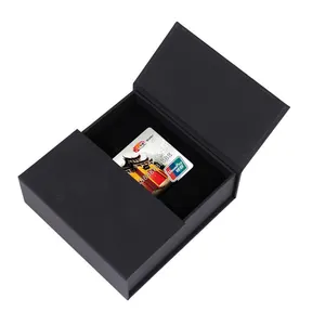 Custom Luxe Magnetische Giftcard Business Speelkaart Verpakking Papier Doos Vip Trading Creditcard Geschenkdoos Voor Kaart
