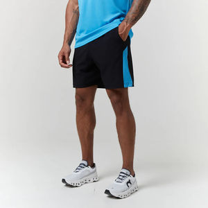 Hauts de sport à manches courtes de couleur contrastée à séchage rapide pour hommes t-shirts et shorts de gymnastique t-shirt à col rond vêtements de sport d'entraînement - Product Image 4