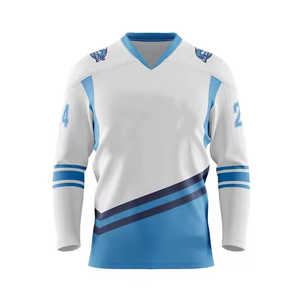 <b>Top</b> Selling Men's Ice Hockey Uniform Jersey 2025 Sublimation Polyester <b>Rhinestone</b> Eco-Friendly Quick Dry Low Price - Product Image 6