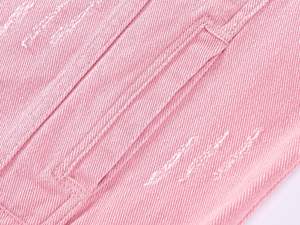 <b>Top</b> Selling Women Denim Jacket Light Wash Patch Sleeve Jean <b>Coat</b> Casual Fall Fashion Outerwear Denim Jacket - Product Image 6