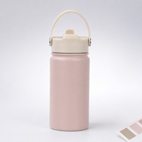 Bouteille isotherme en acier inoxydable de 350 ml pour enfants, sans BPA, avec couvercle à paille, idéale pour l'école et les voyages, anti-fuite, personnalisable avec logo OEM, compatible lave-vaisselle