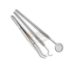 Ensemble d'instruments dentaires en acier inoxydable avec outils de diagnostic, miroir, sonde, pinces, manuel, certifié CE pour la chirurgie générale - Product Image 6