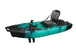 VK45 Kayak modulaire pour une personne de 8,3 pieds, système de pédale à deux pieds, matériau HDPE de coque de haute qualité de petite taille - Product Image 4