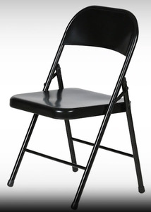 Chaise pliante en métal Lumetal, chaise de salle à manger pliable en acier, design moderne, légère, pour événements et bureaux - Product Image 1