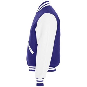 Men's Varsity <b>Jacket</b> Genuine <b>Leather</b> Sleeve and Wool Blend Letterman <b>Boys</b> College Varsity <b>Jackets</b> XS-5XL Holloway - Product Image 3