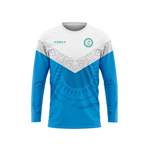 Veste d'entraînement en polyester personnalisée à manches longues pour homme, col montant, demi-zip, veste de sport et décontractée - Product Image 3